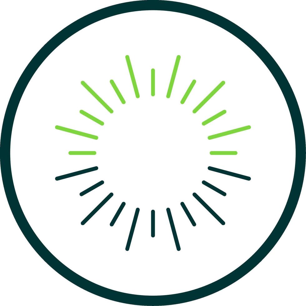 Fireworks Line Circle Icon vector