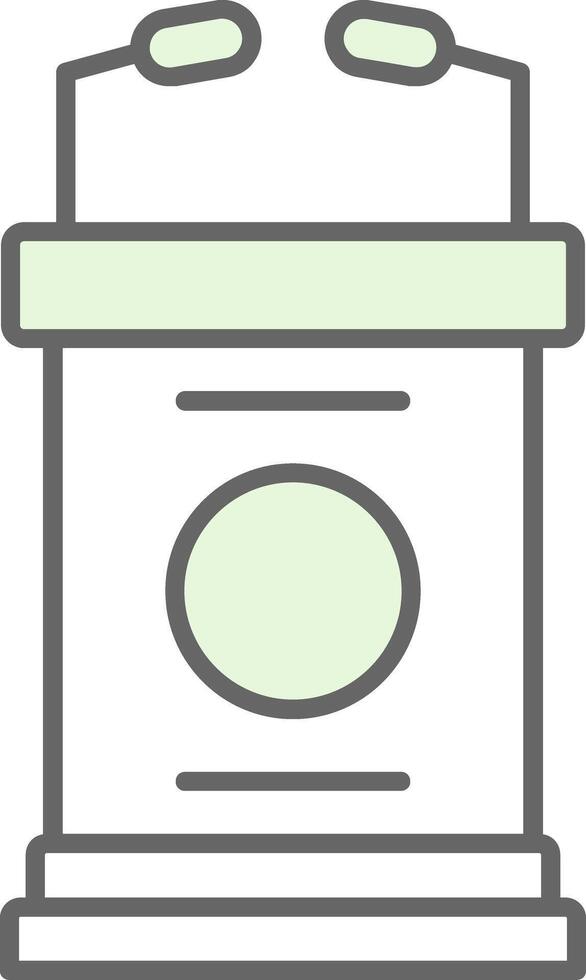 Lectern Fillay Icon vector