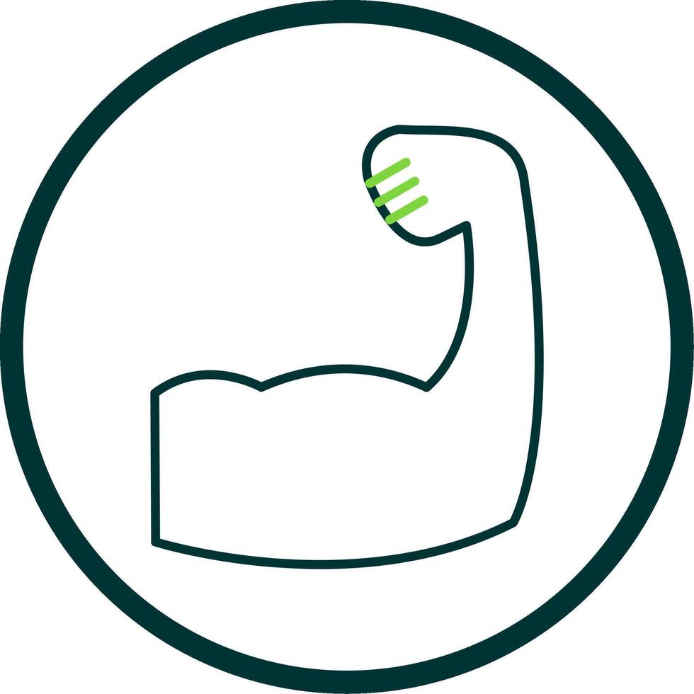 Brawn Line Circle Icon vector