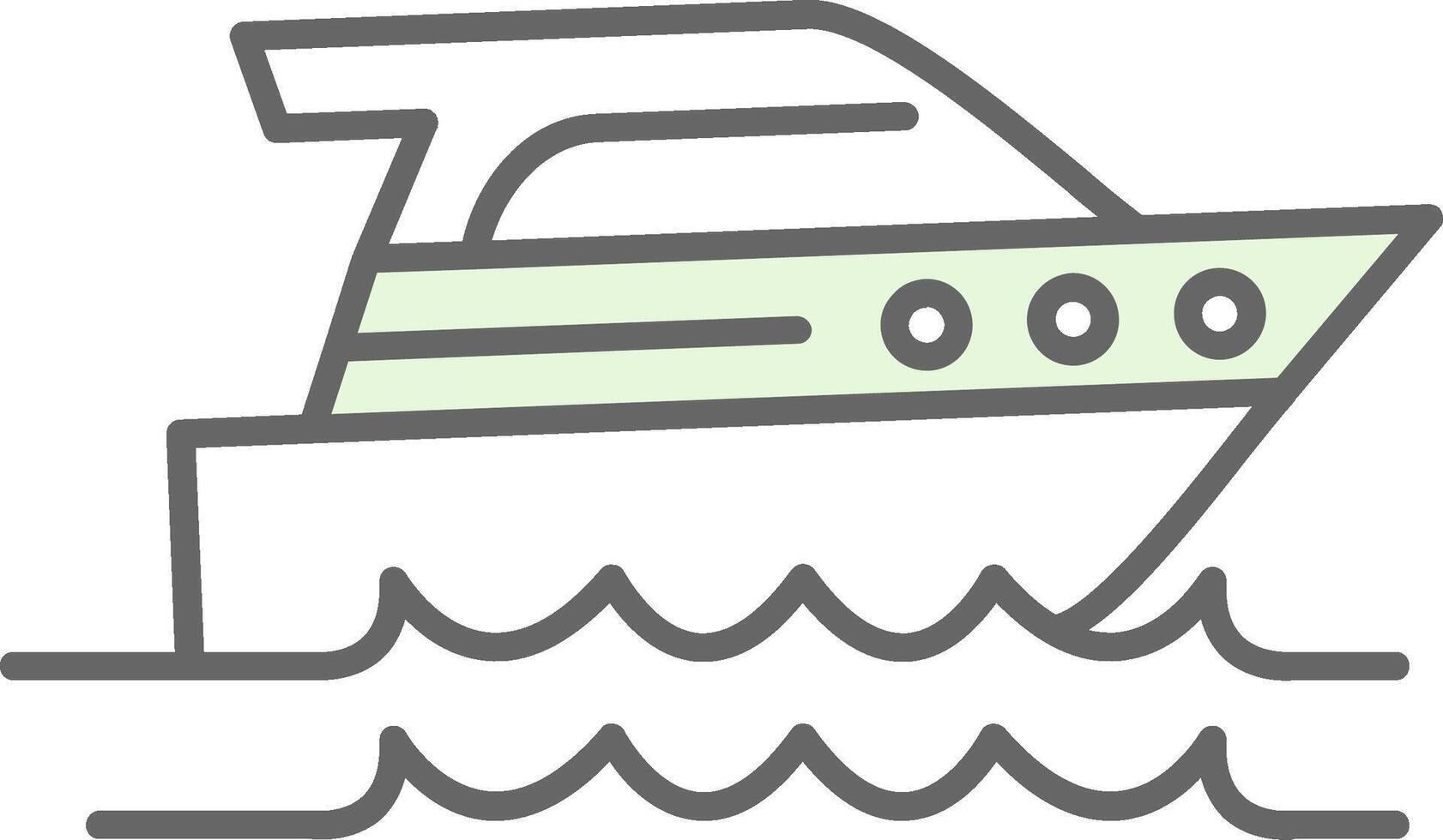 Speed Boat Fillay Icon vector