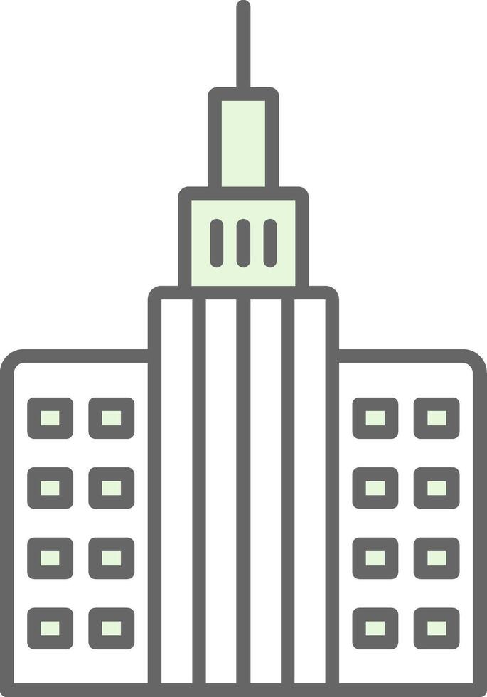 Skycraper Fillay Icon vector