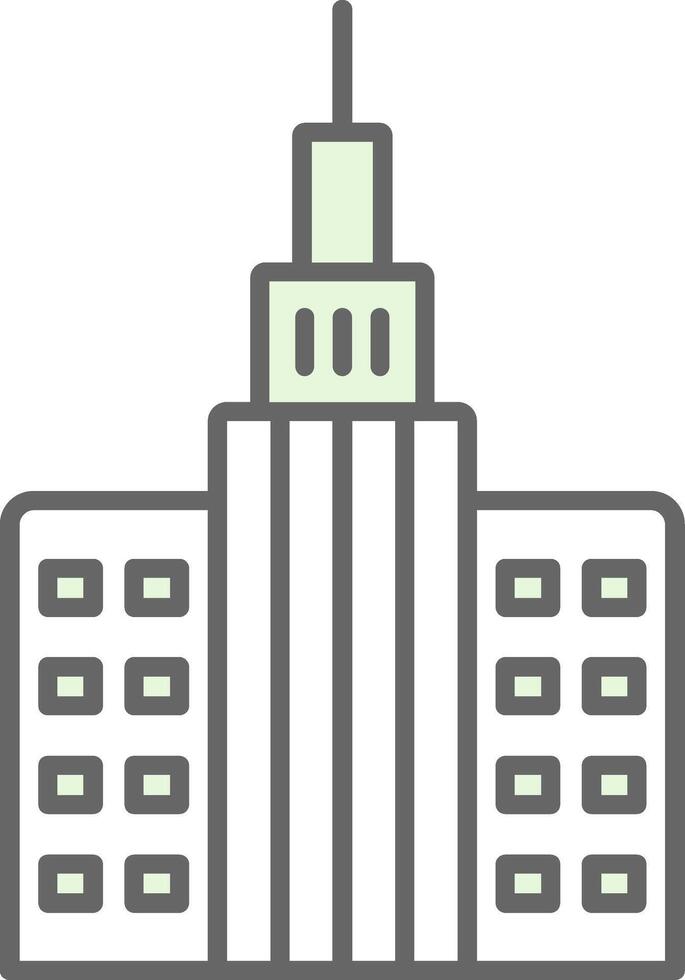 Skycraper Fillay Icon vector