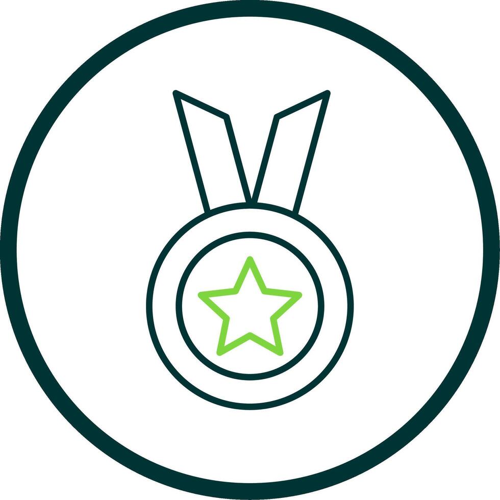 Achievement Line Circle Icon vector