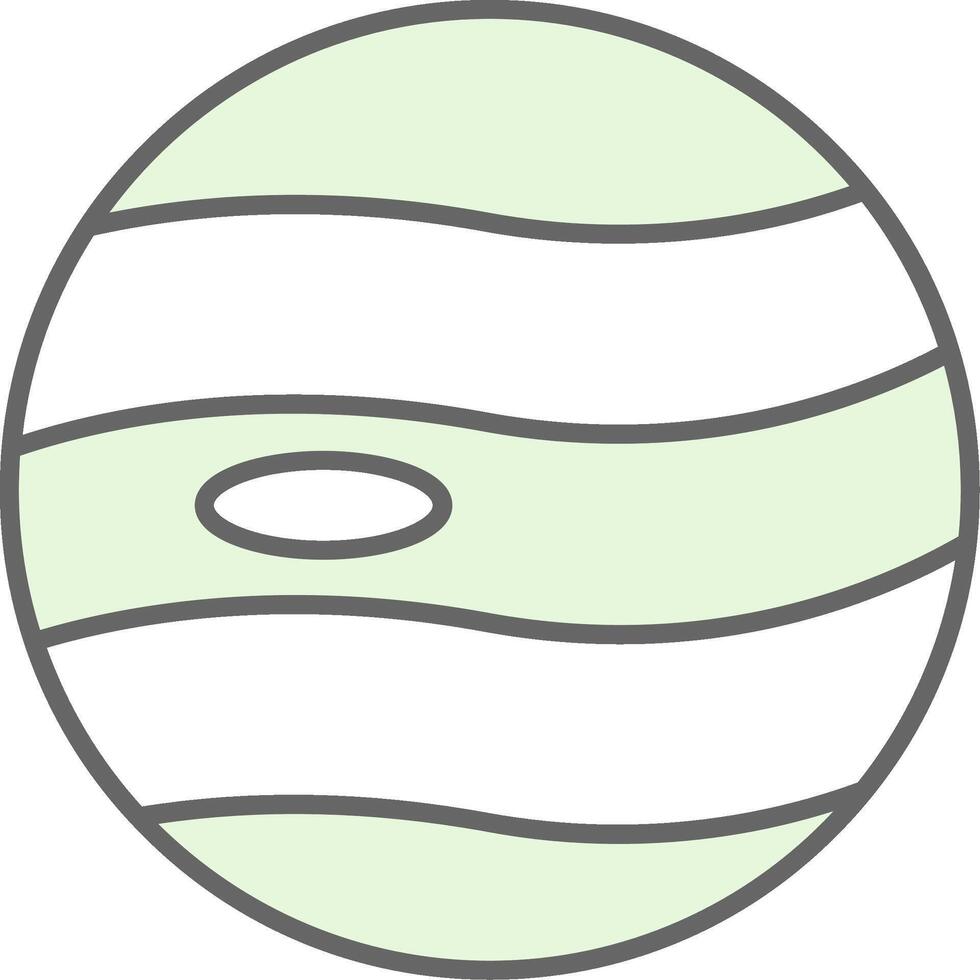Planet Fillay Icon vector