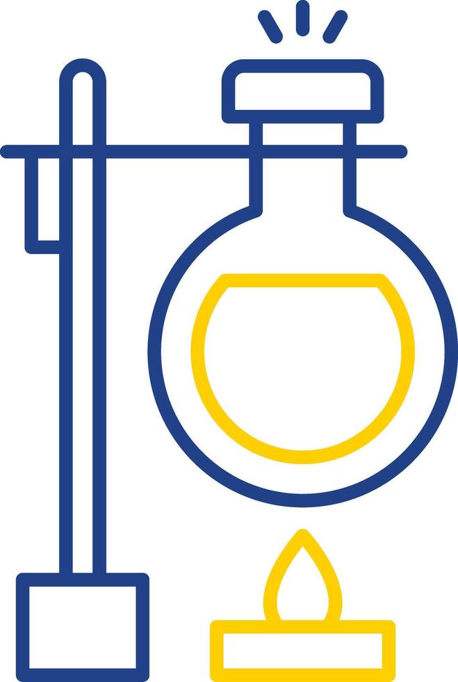 Volumetric Line Two Color Icon vector
