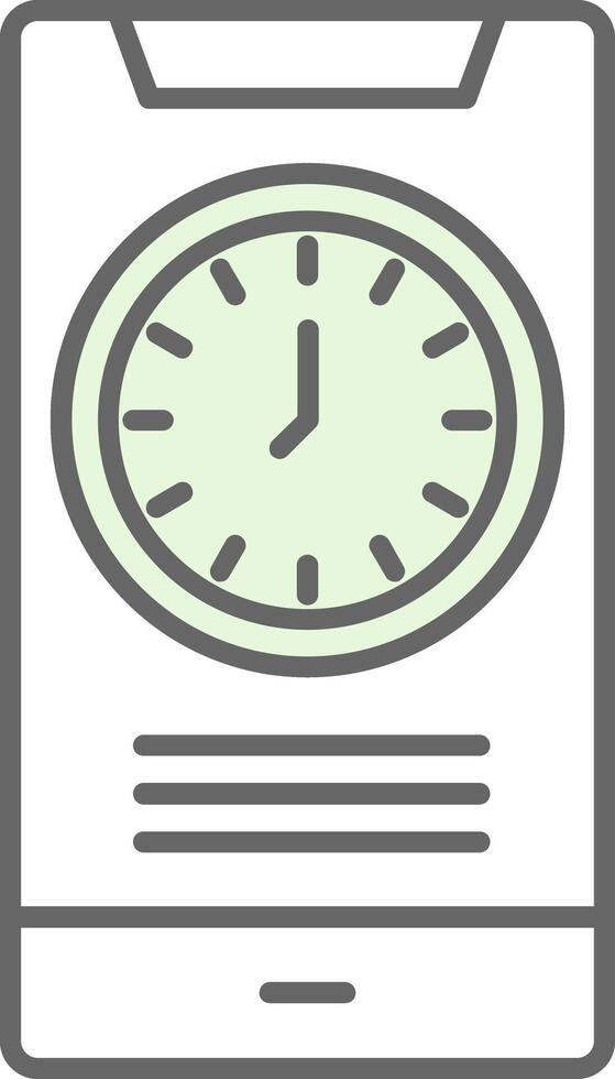 Time Fillay Icon vector