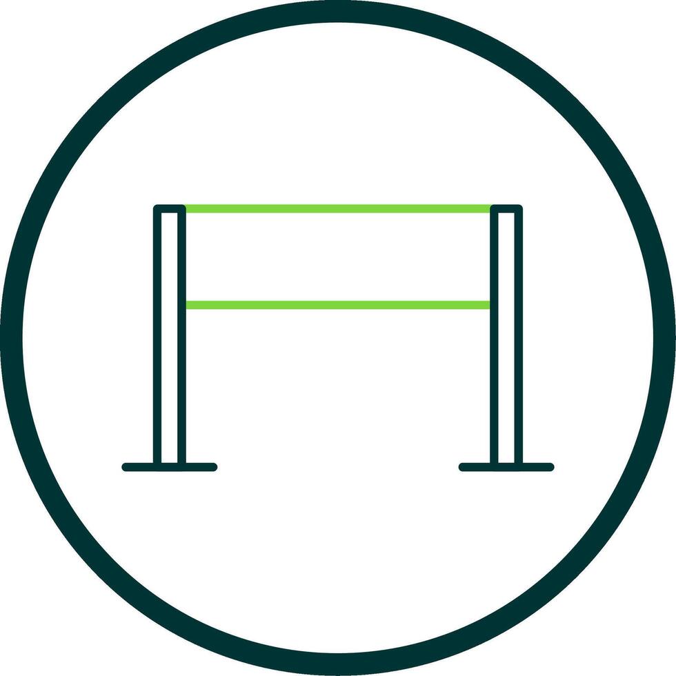 Gameplay Line Circle Icon vector