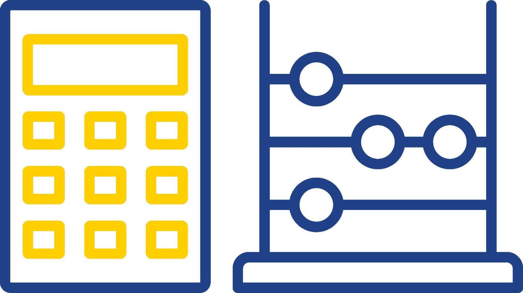 Abacus Line Two Color Icon vector