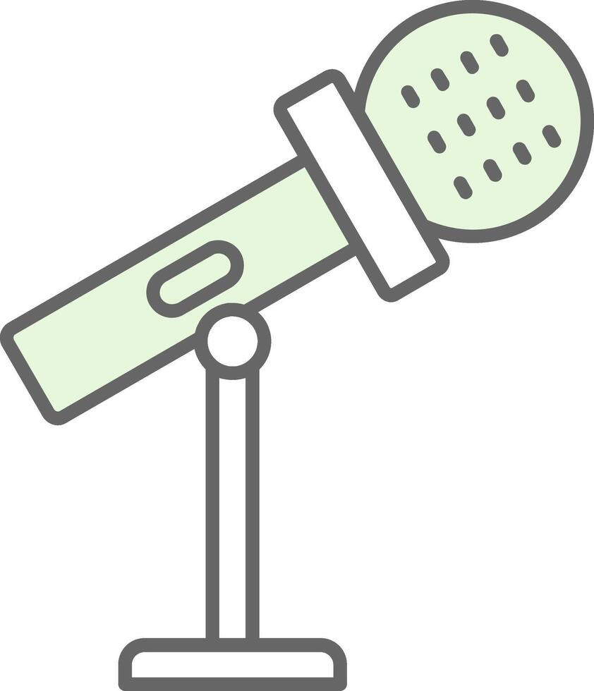 Stand Mic Fillay Icon vector