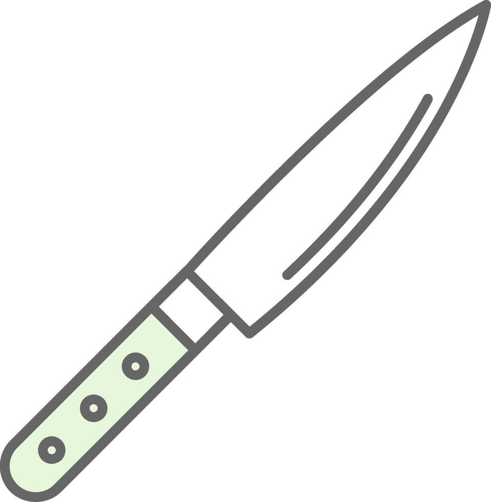 Knife Fillay Icon vector