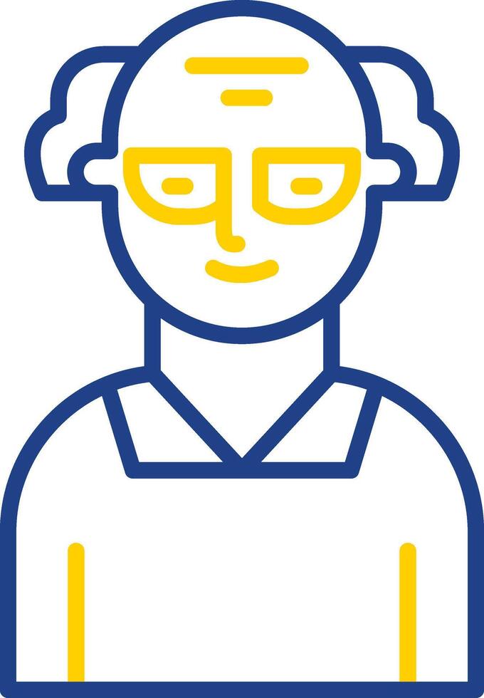 Scientist Line Two Color Icon vector