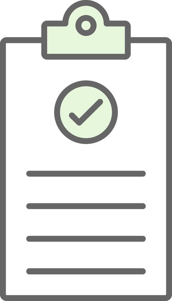 Checklist Fillay Icon vector