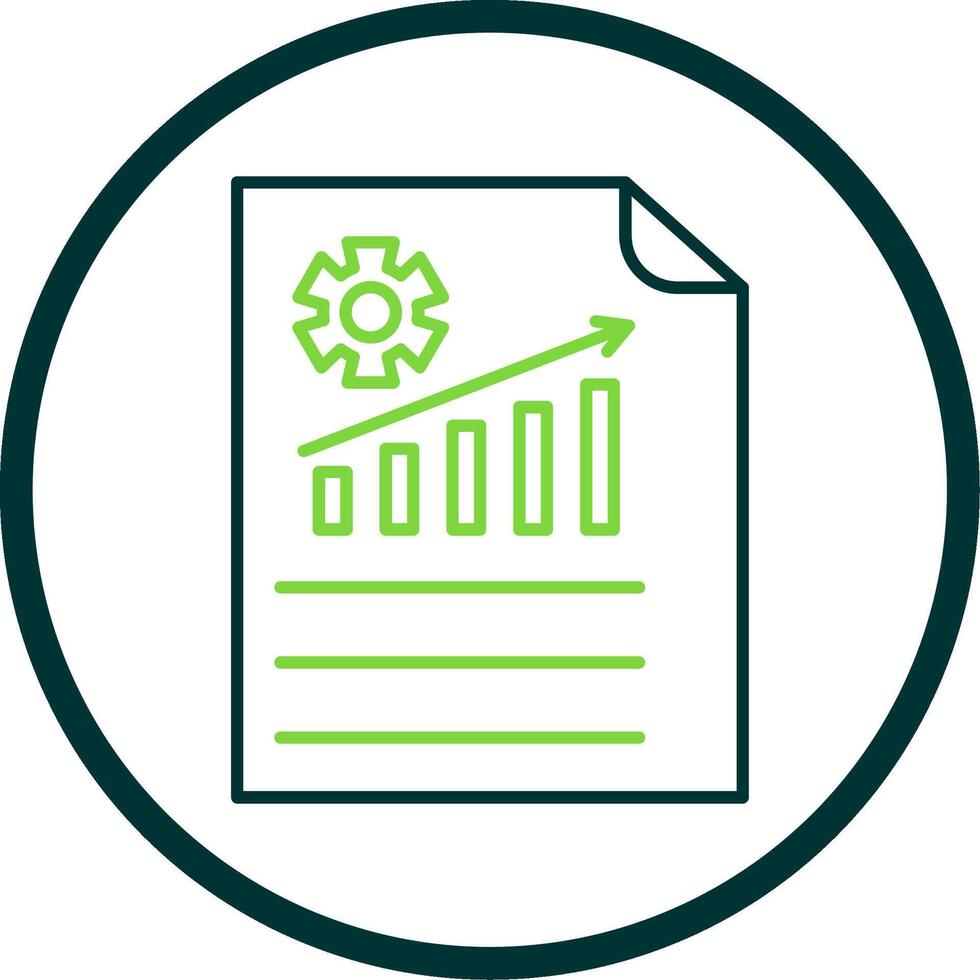 Management Line Circle Icon vector