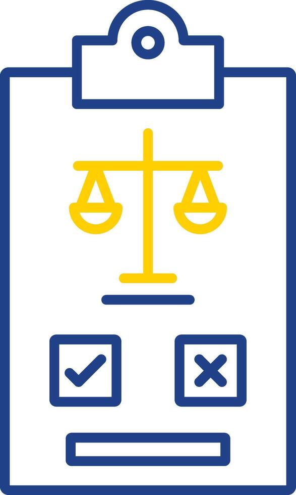 Regulation Line Two Color Icon vector