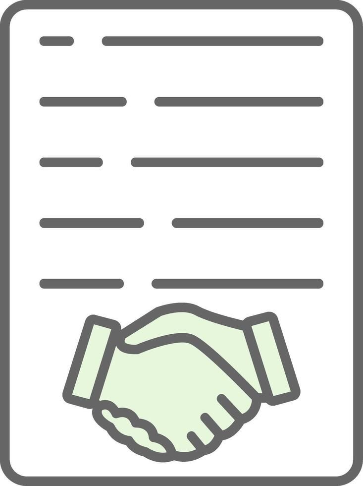 Handshake Fillay Icon vector