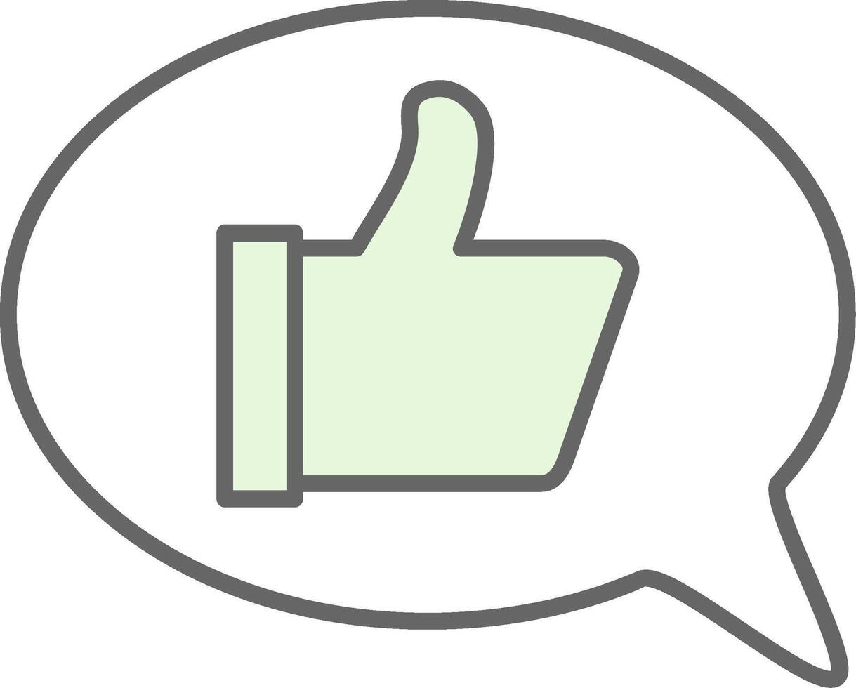 Good Review Fillay Icon vector
