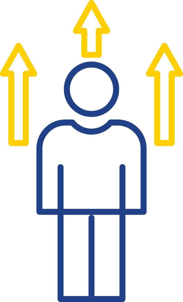Motivation Line Two Color Icon vector