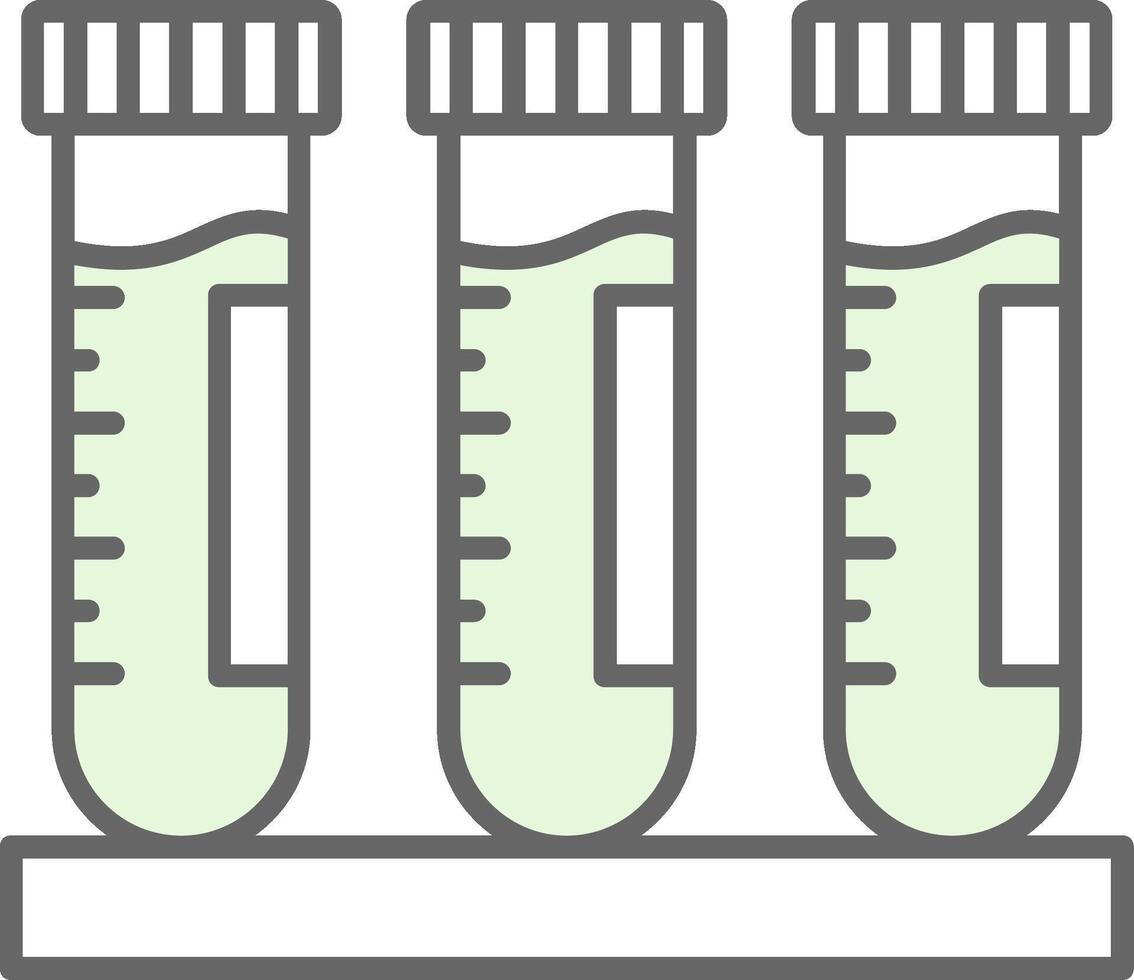 Test Tube Fillay Icon vector