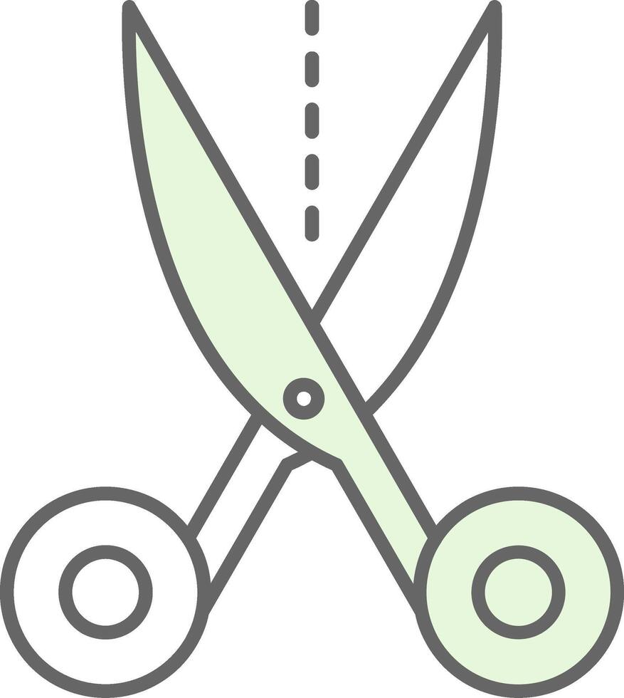 Scissors Fillay Icon vector