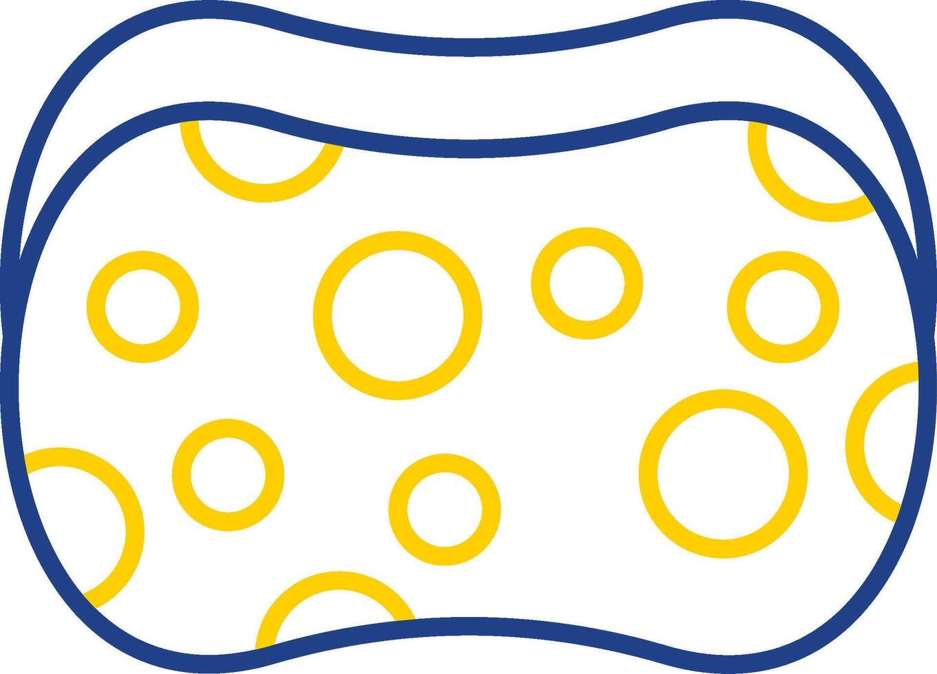 Sponge Line Two Color Icon vector