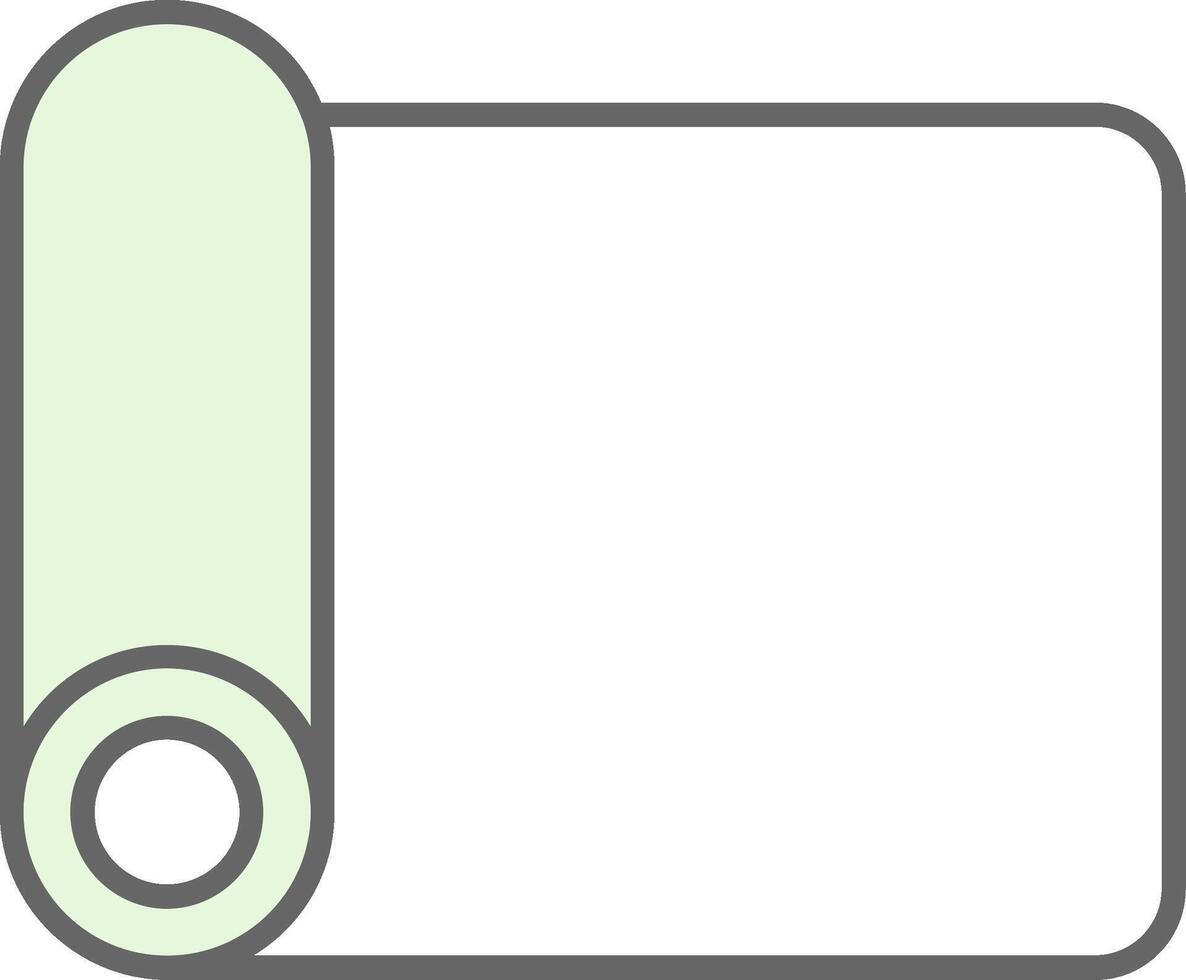 Gymnast Mat Fillay Icon vector