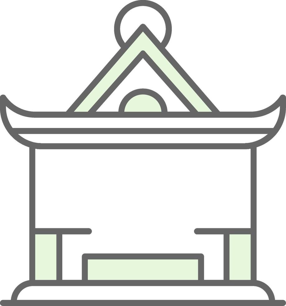 Pavilion Fillay Icon vector