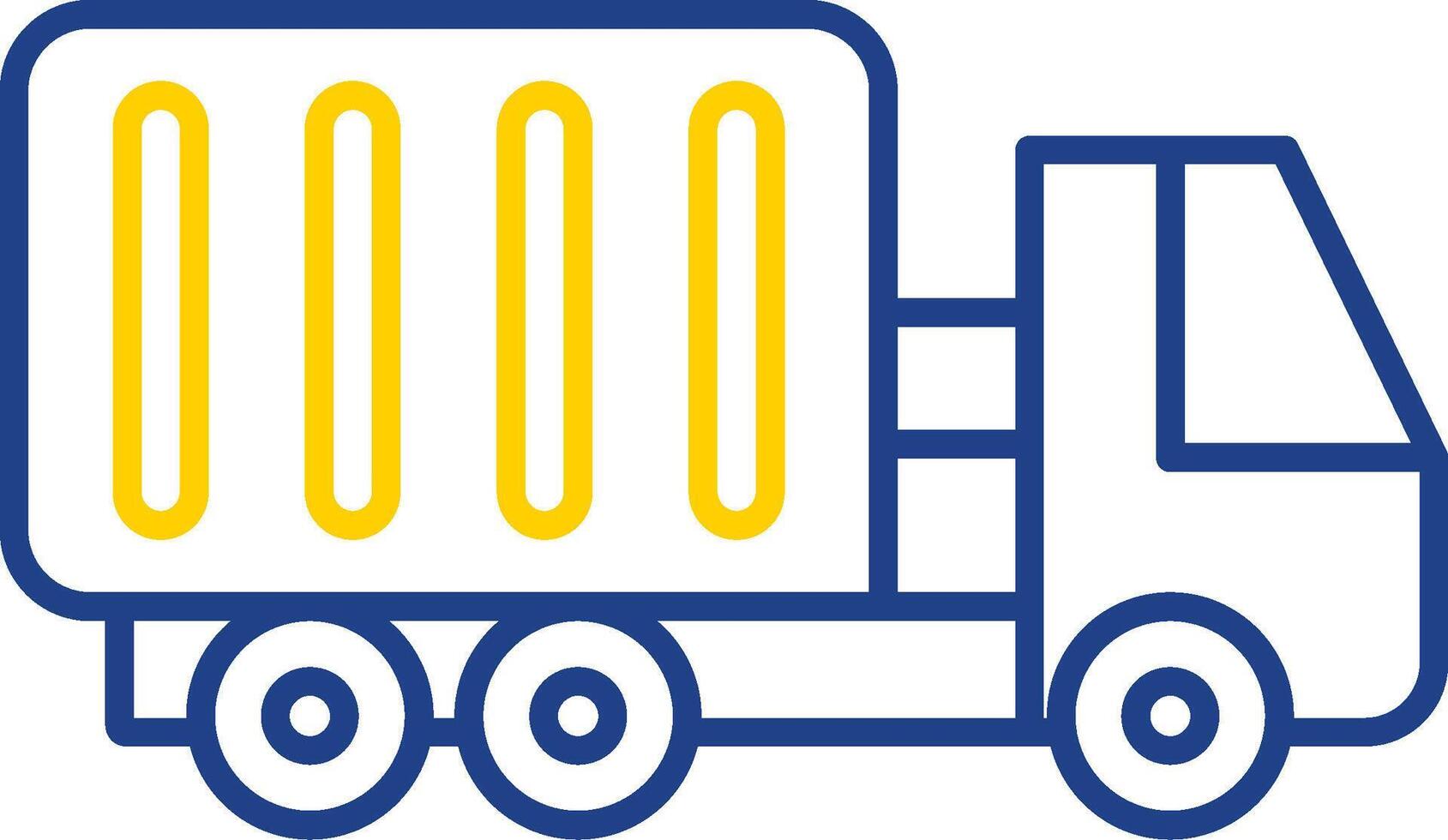 Container Line Two Color Icon vector