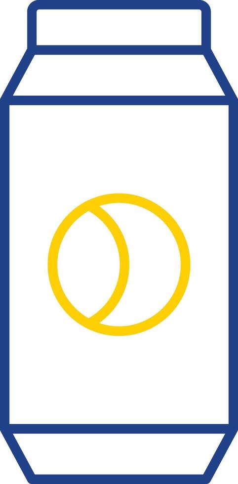 Can Line Two Color Icon vector