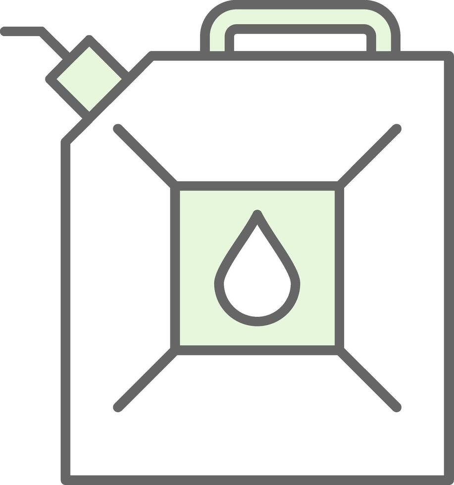 Gas Can Fillay Icon vector