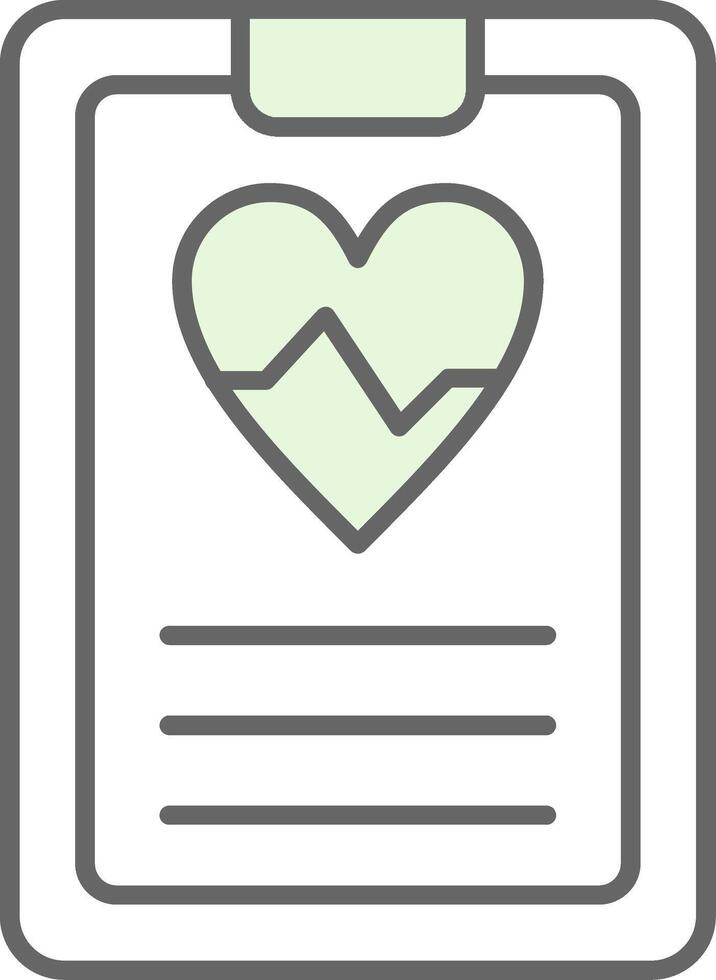 Daily Health App Fillay Icon vector