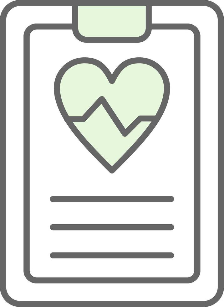 Daily Health App Fillay Icon vector