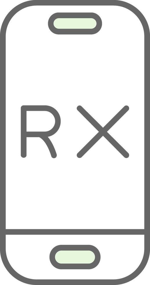 Rx Fillay Icon vector