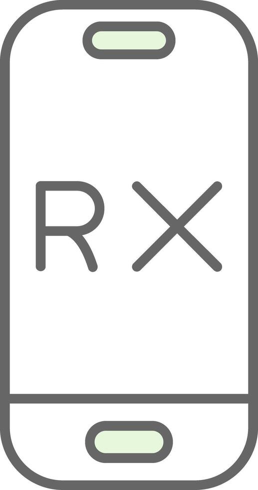 Rx Fillay Icon vector