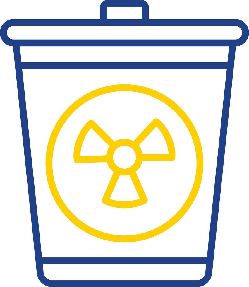 Residue Line Two Color Icon vector