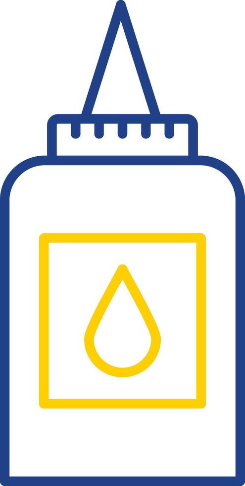 Liquid Glue Line Two Color Icon vector