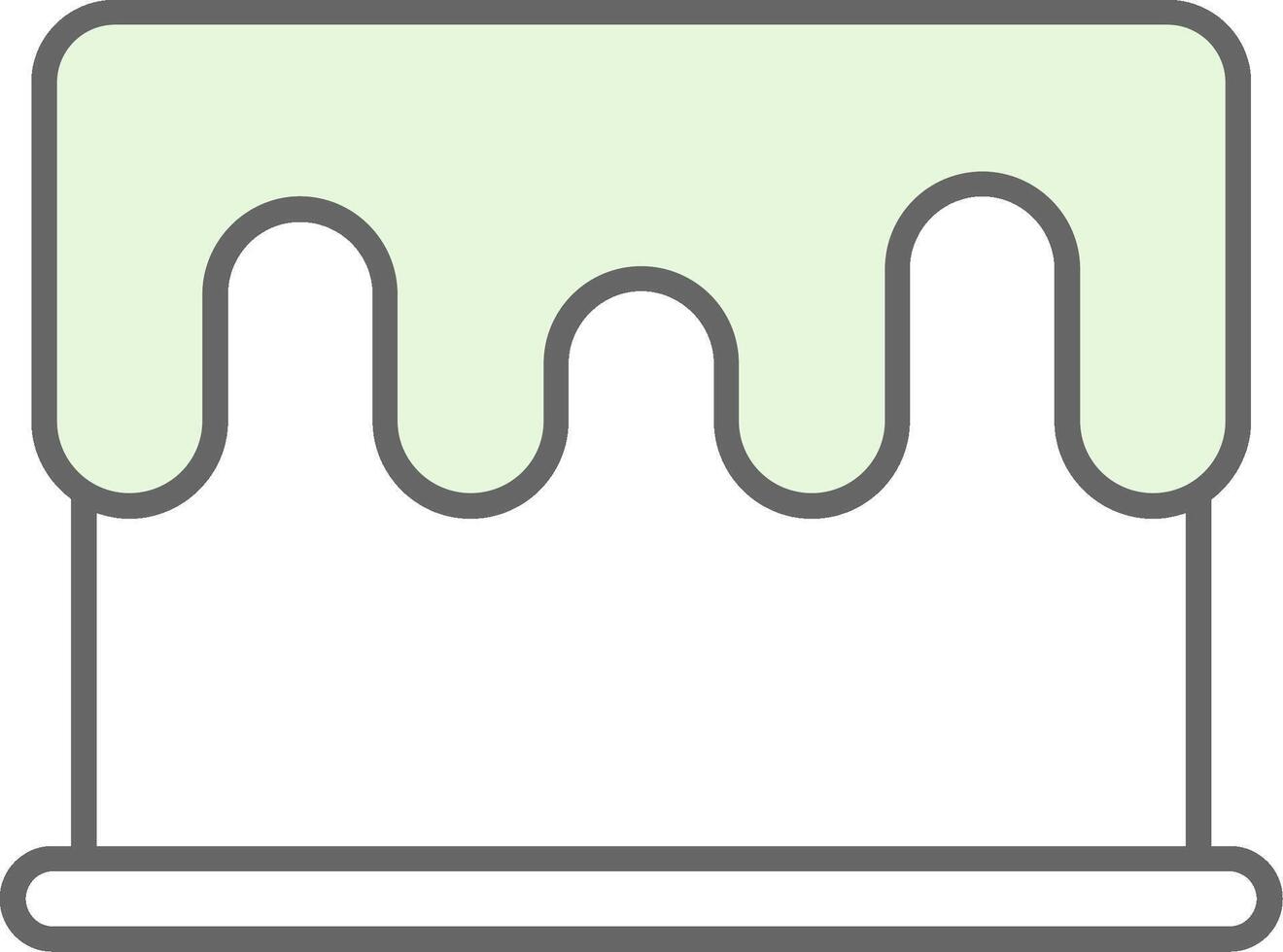 Cake Fillay Icon vector