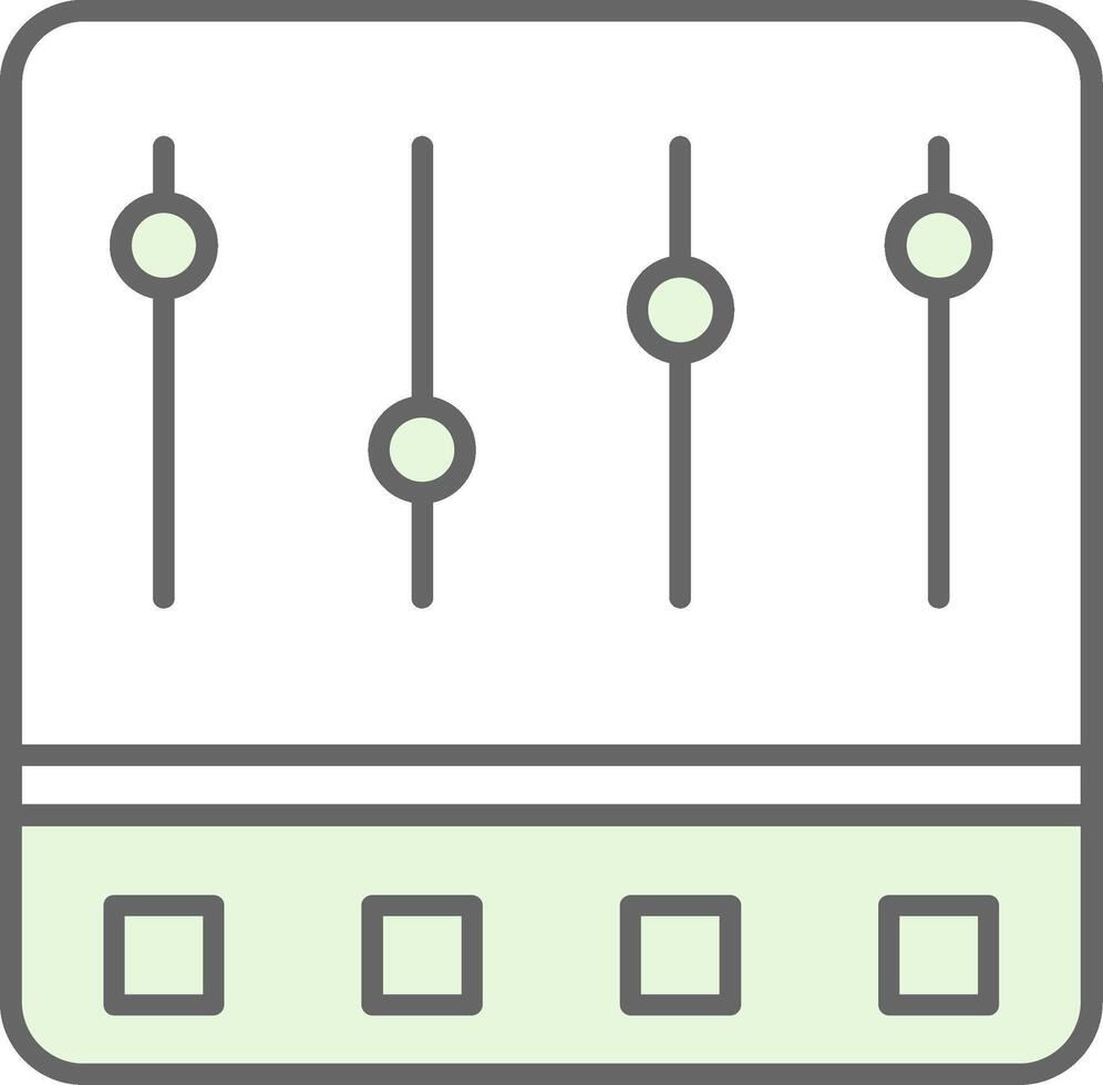 Control Panel Fillay Icon vector