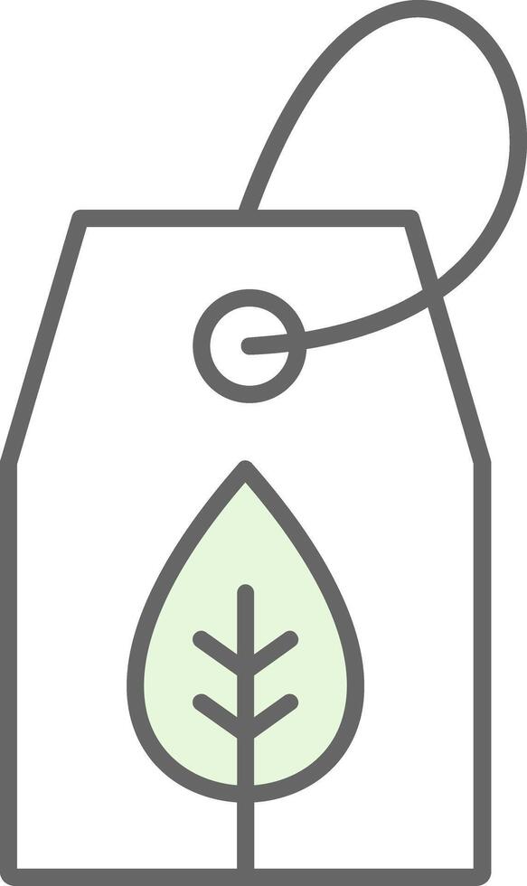 Eco Tag Fillay Icon vector