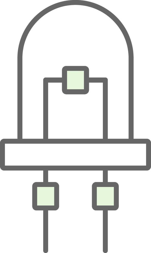 Diode Fillay Icon vector