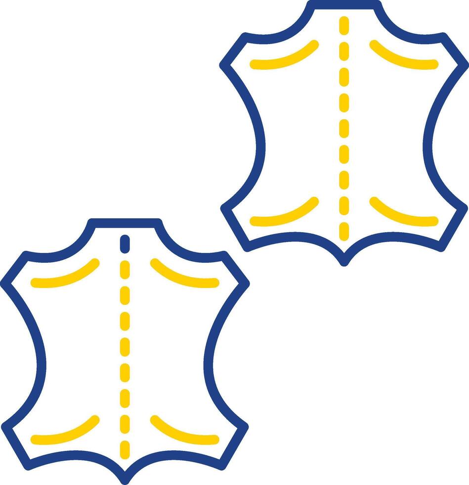 Leather Line Two Color Icon vector