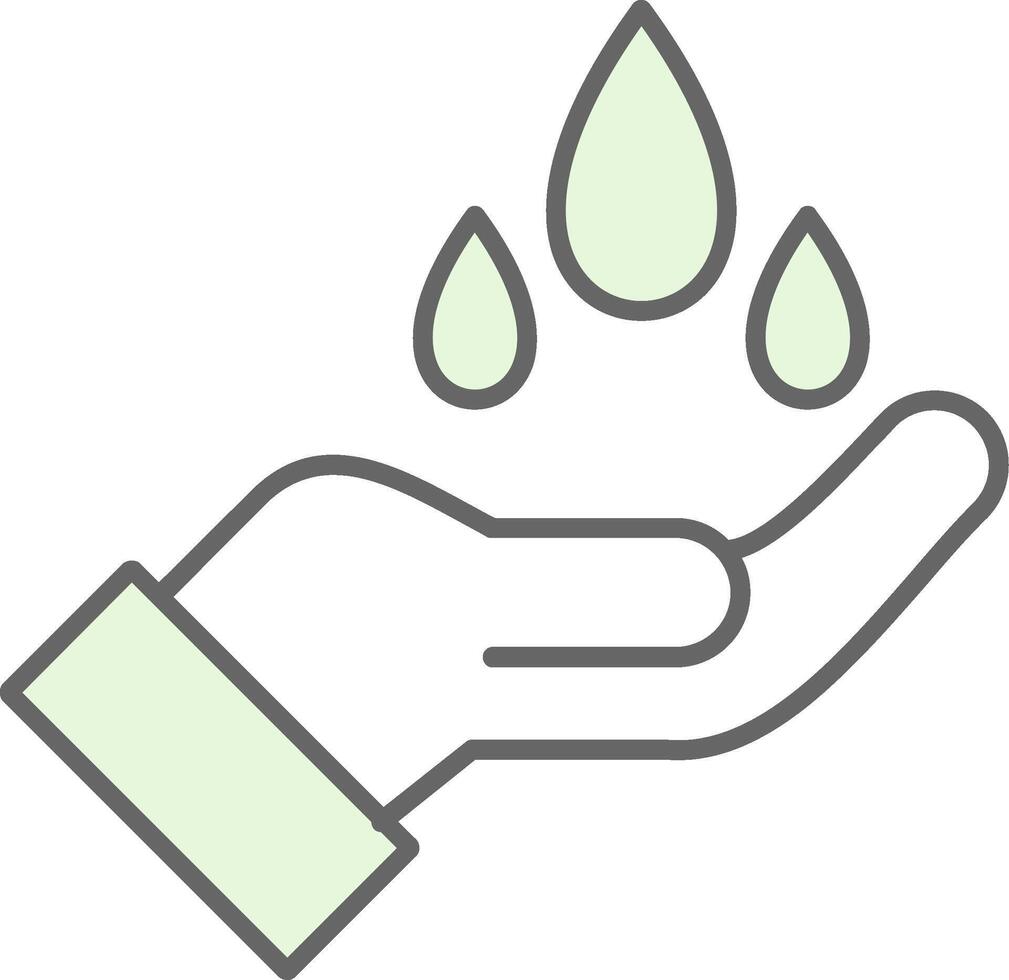 Save Water Fillay Icon vector
