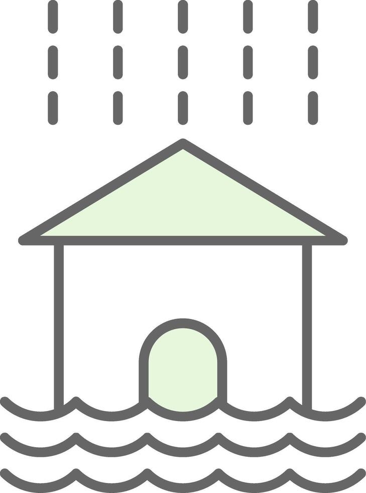 Flood Fillay Icon vector