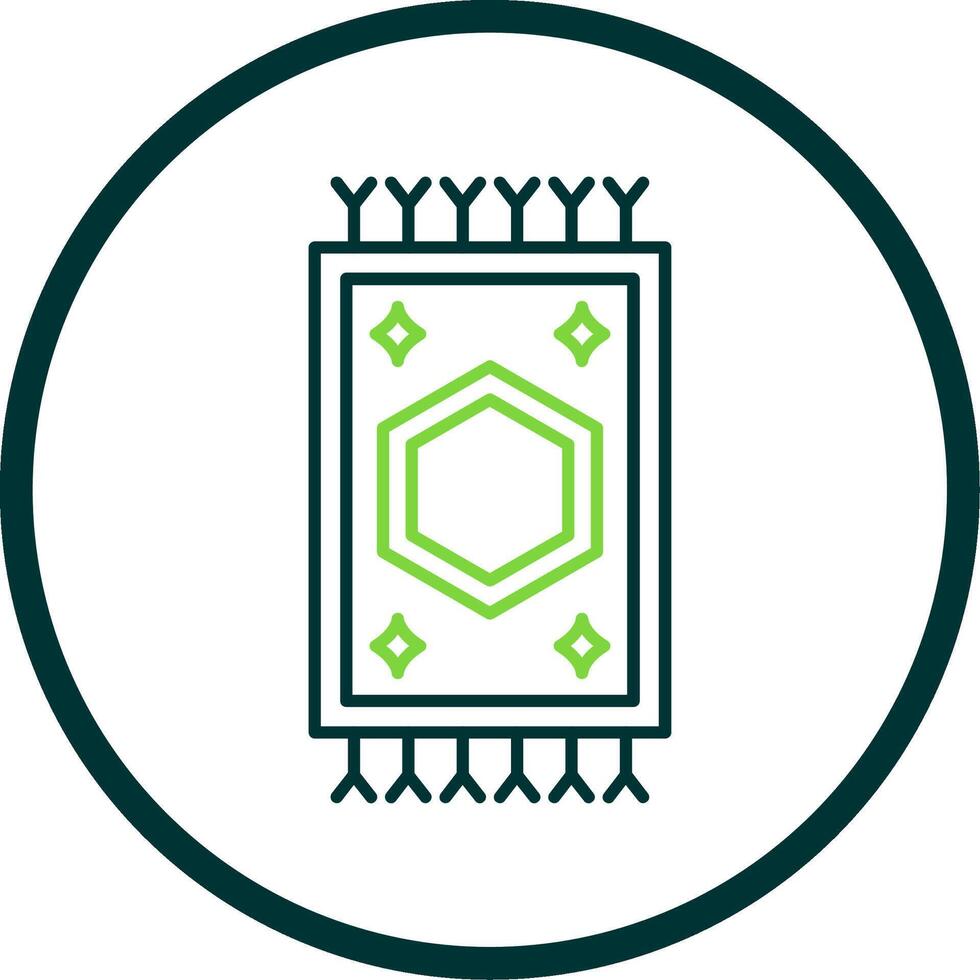 Carpet Line Circle Icon vector