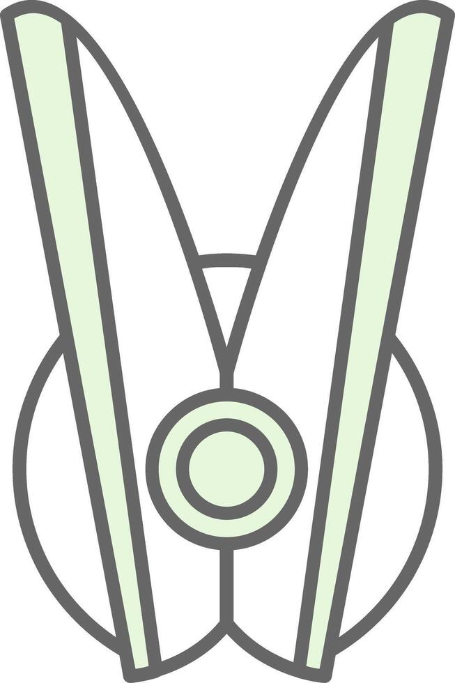 Clothespin Fillay Icon vector