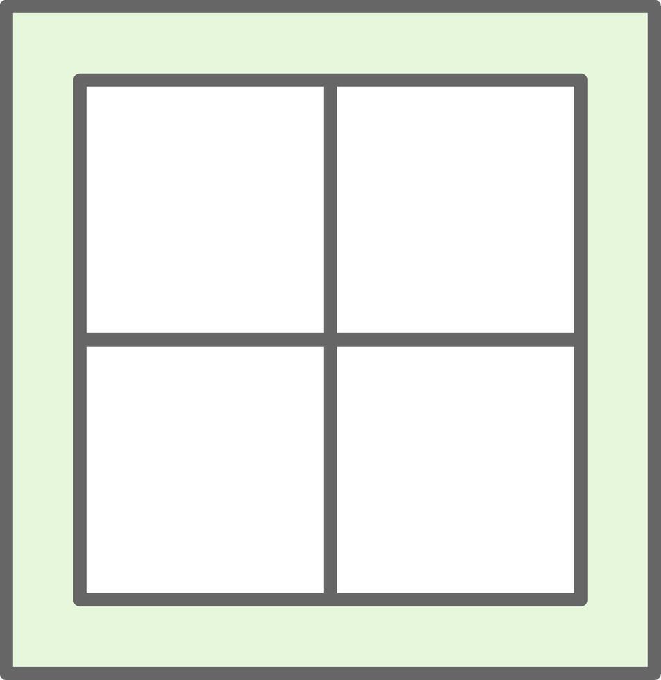 Window Fillay Icon vector