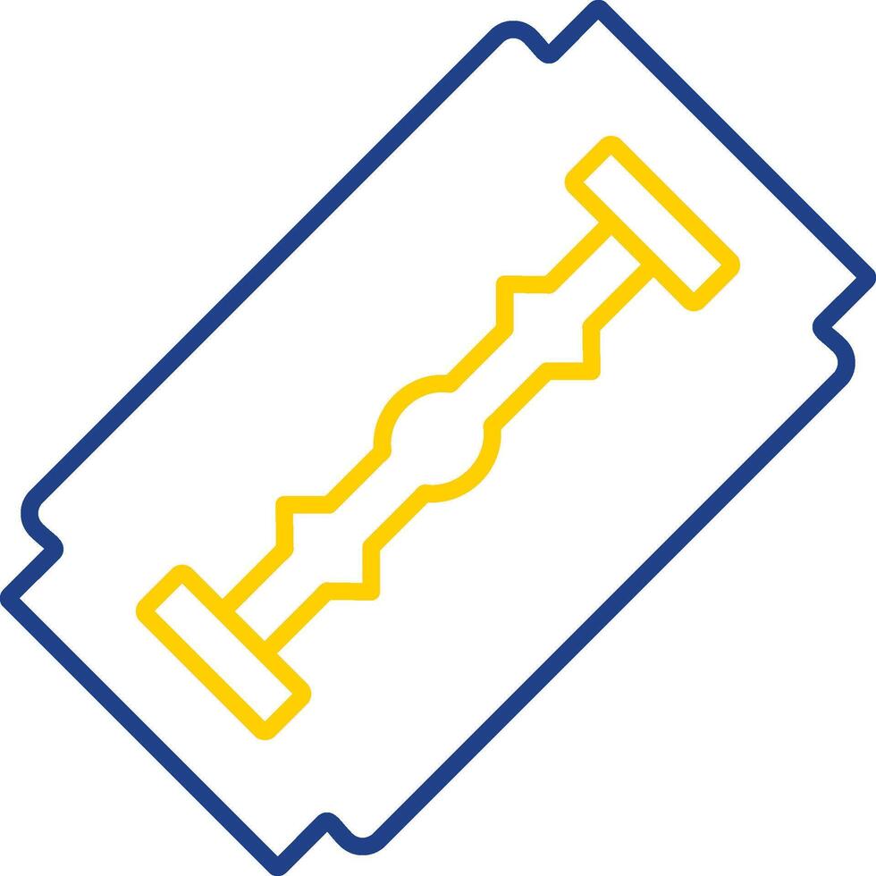 Shaving Blade Line Two Color Icon vector
