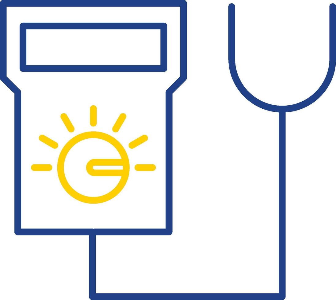 Tester Line Two Color Icon vector
