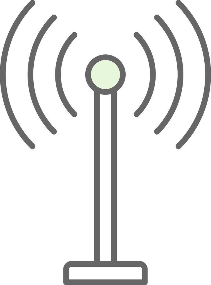 antena relleno icono vector