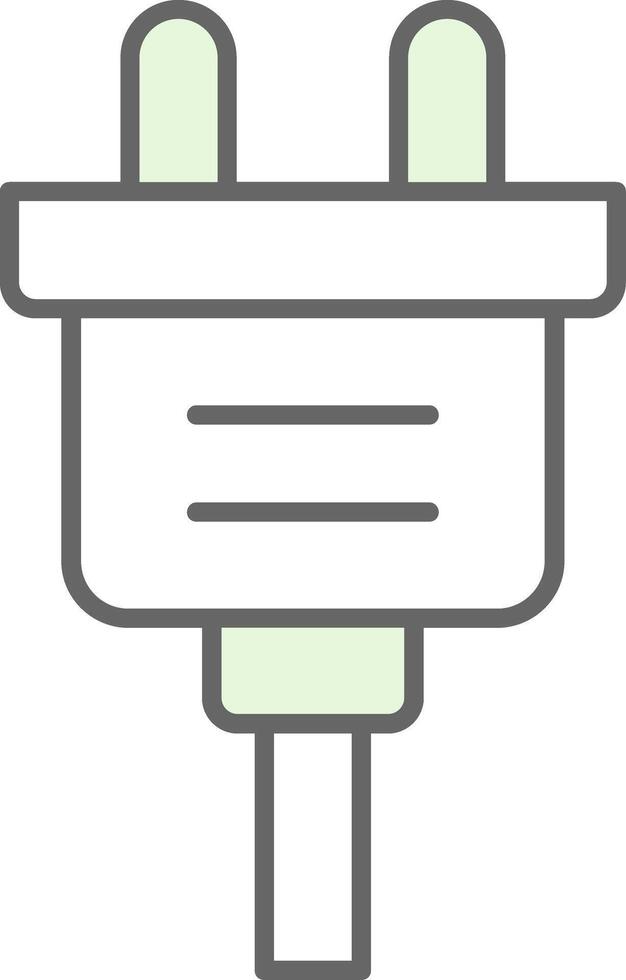 Plug Fillay Icon vector
