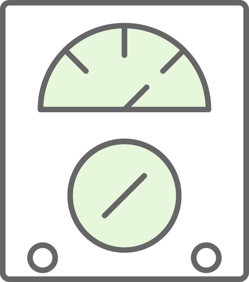 Voltmeter Fillay Icon vector